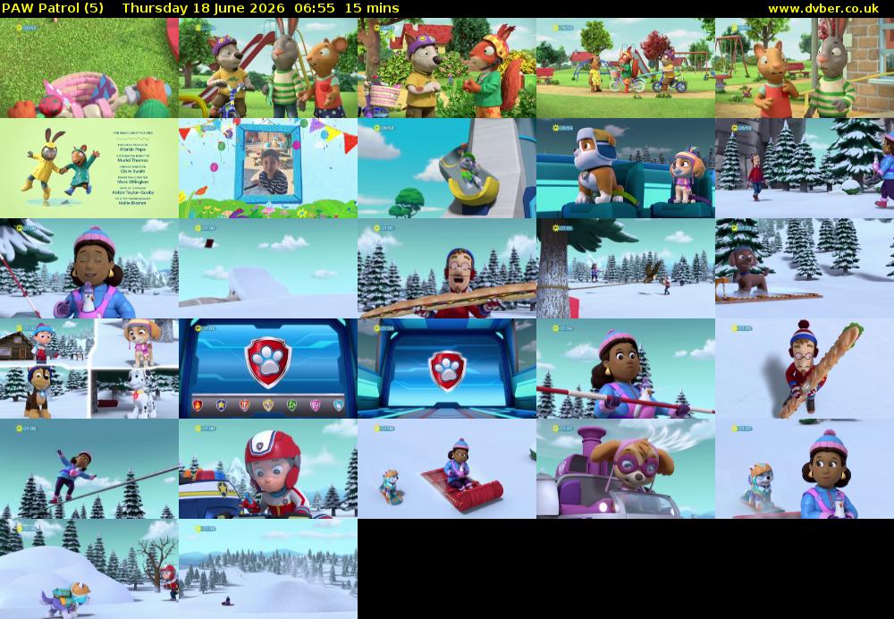 PAW Patrol (5) Thursday 18 June 2026 06:55 - 07:10