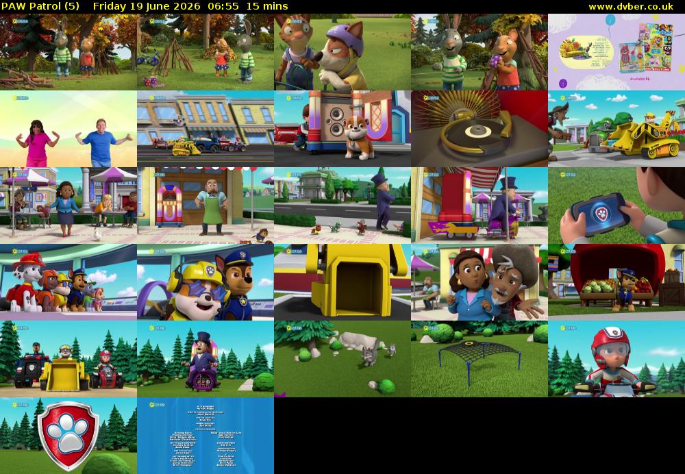 PAW Patrol (5) Friday 19 June 2026 06:55 - 07:10