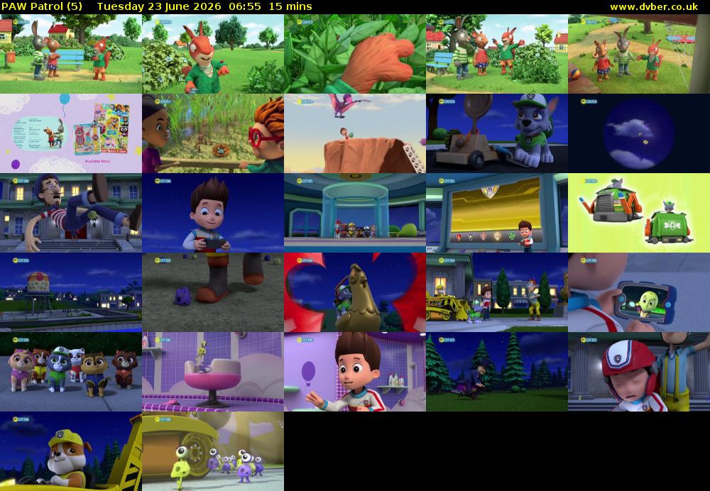 PAW Patrol (5) Tuesday 23 June 2026 06:55 - 07:10
