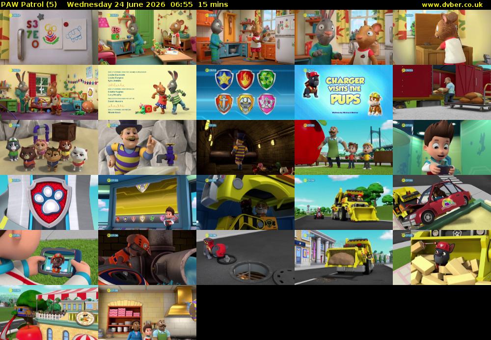 PAW Patrol (5) Wednesday 24 June 2026 06:55 - 07:10