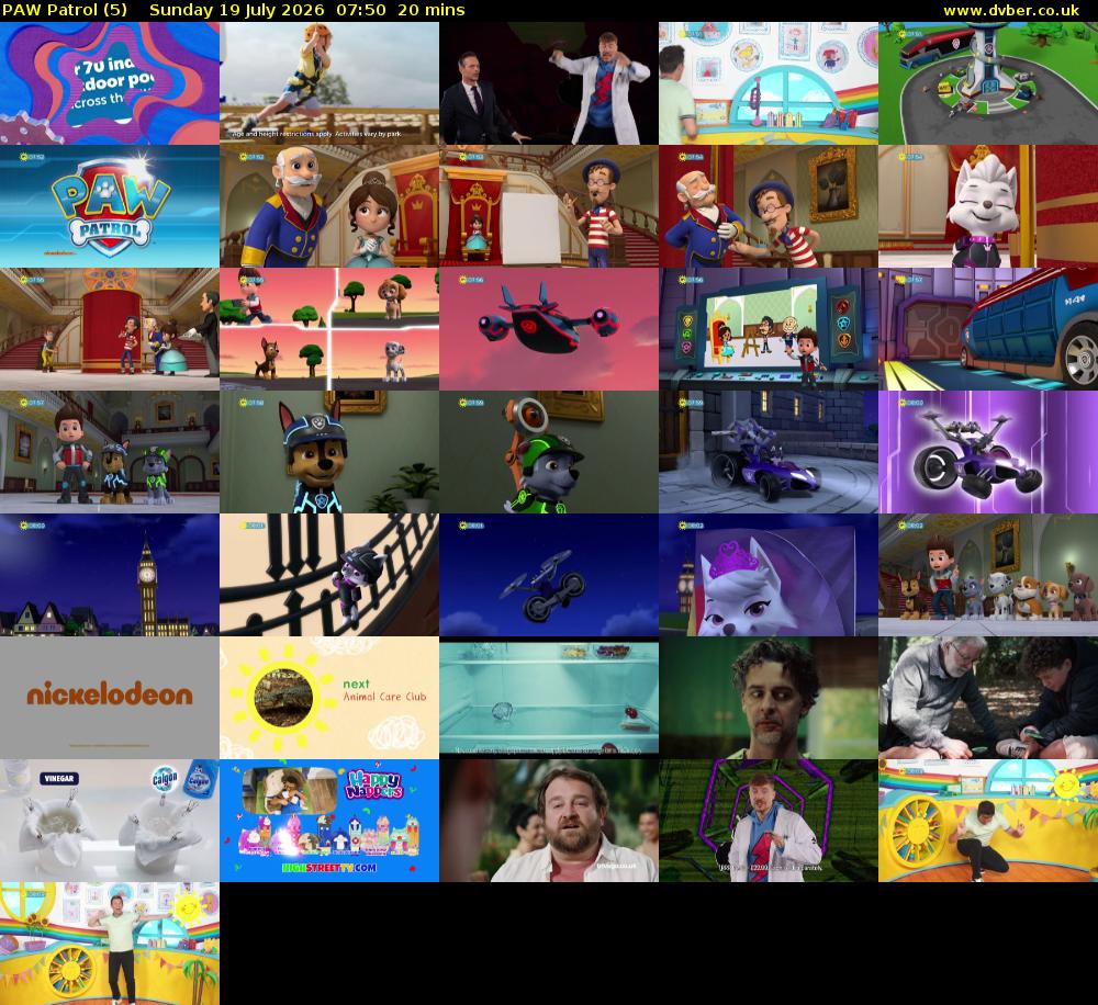 PAW Patrol (5) Sunday 19 July 2026 07:50 - 08:10