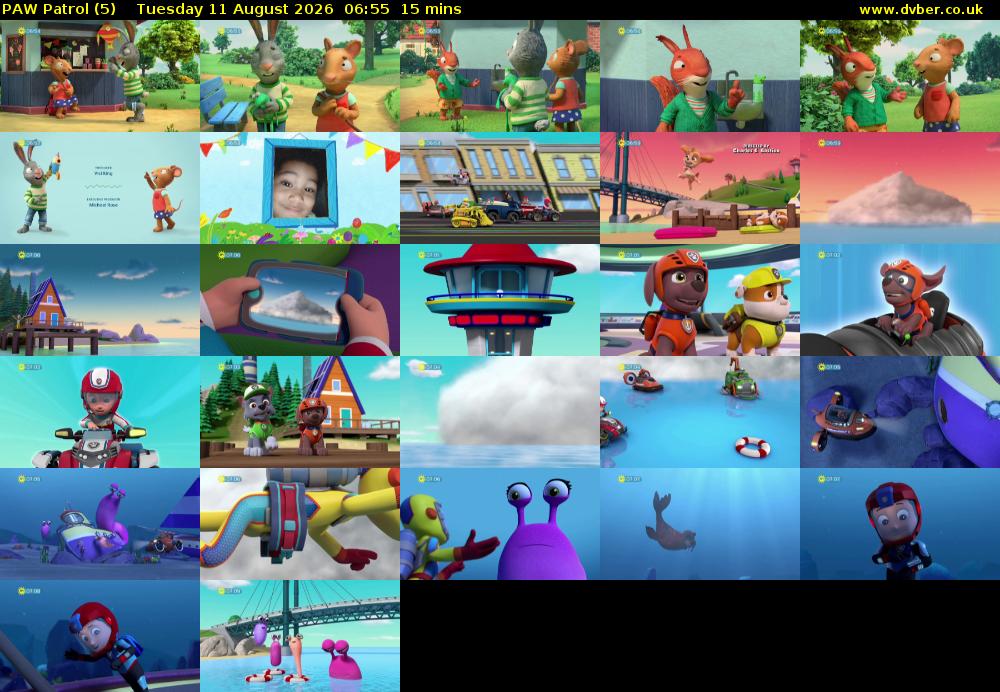 PAW Patrol (5) Tuesday 11 August 2026 06:55 - 07:10