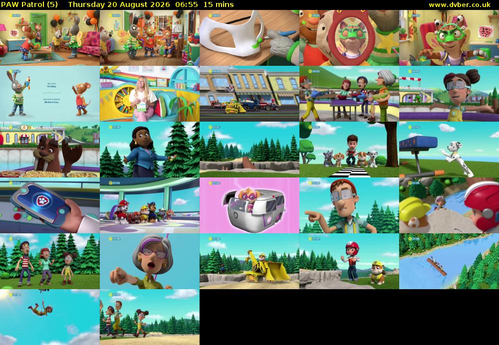 PAW Patrol (5) Thursday 20 August 2026 06:55 - 07:10