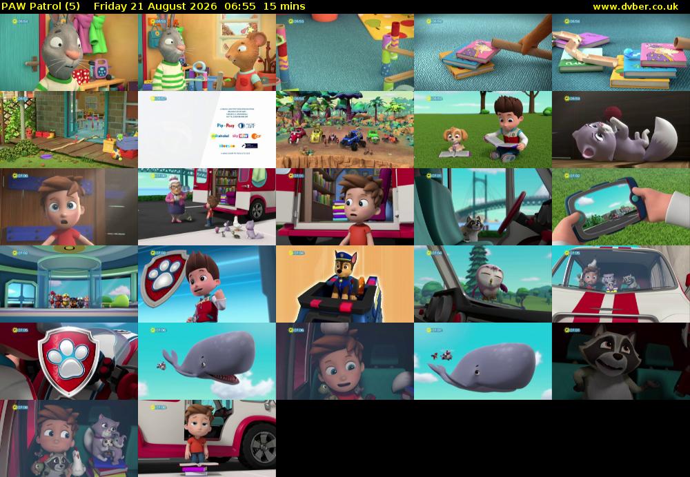 PAW Patrol (5) Friday 21 August 2026 06:55 - 07:10