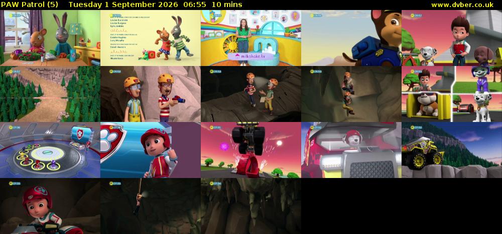 PAW Patrol (5) Tuesday 1 September 2026 06:55 - 07:05
