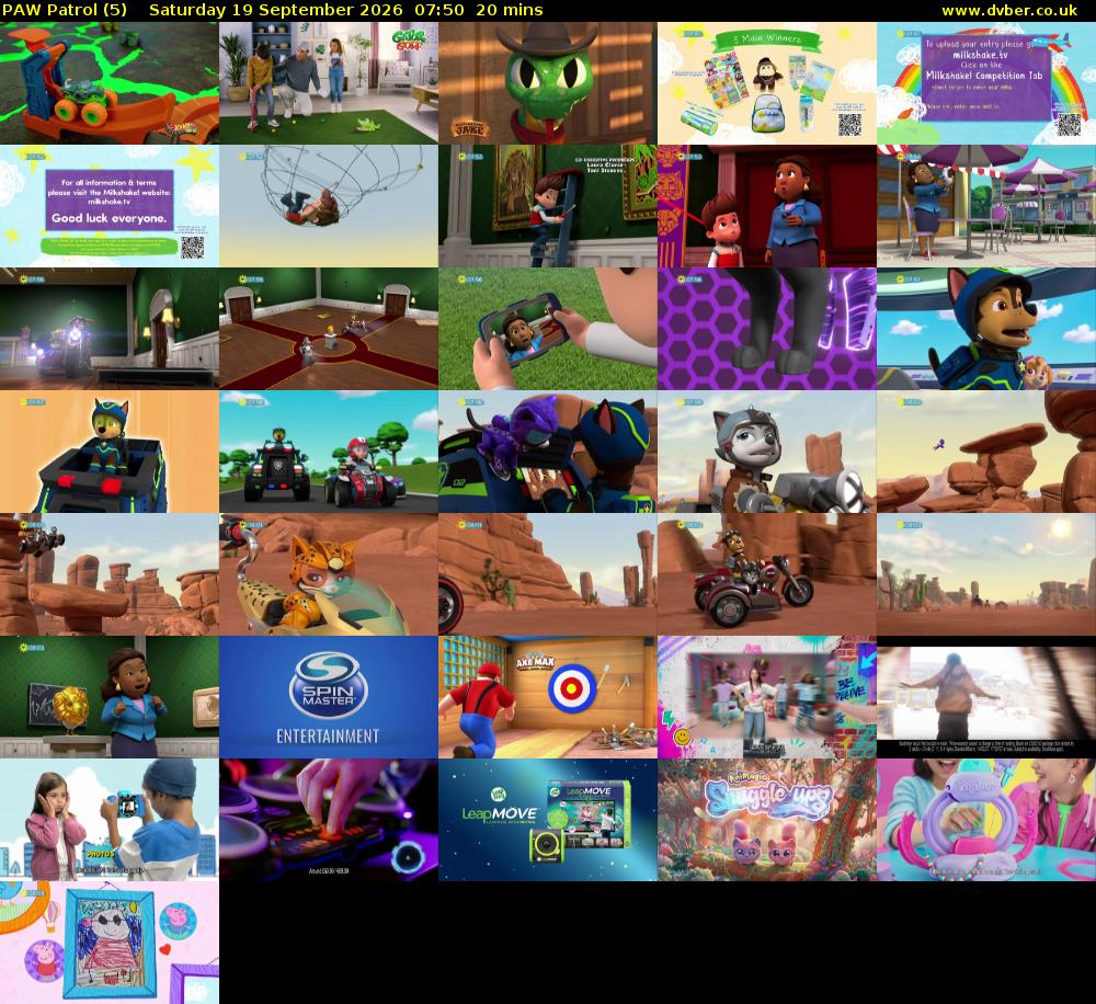 PAW Patrol (5) Saturday 19 September 2026 07:50 - 08:10