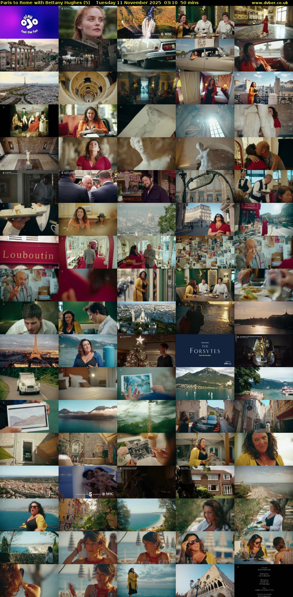 Paris to Rome with Bettany Hughes (5) Tuesday 11 November 2025 03:10 - 04:00