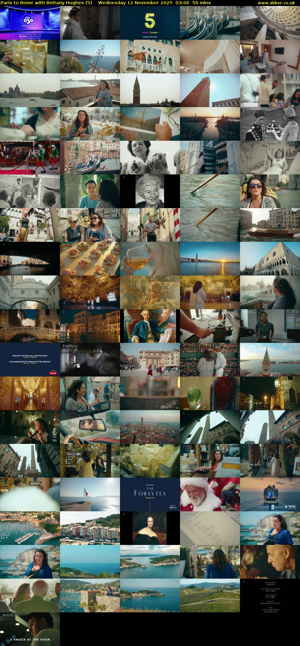 Paris to Rome with Bettany Hughes (5) Wednesday 12 November 2025 03:00 - 03:50