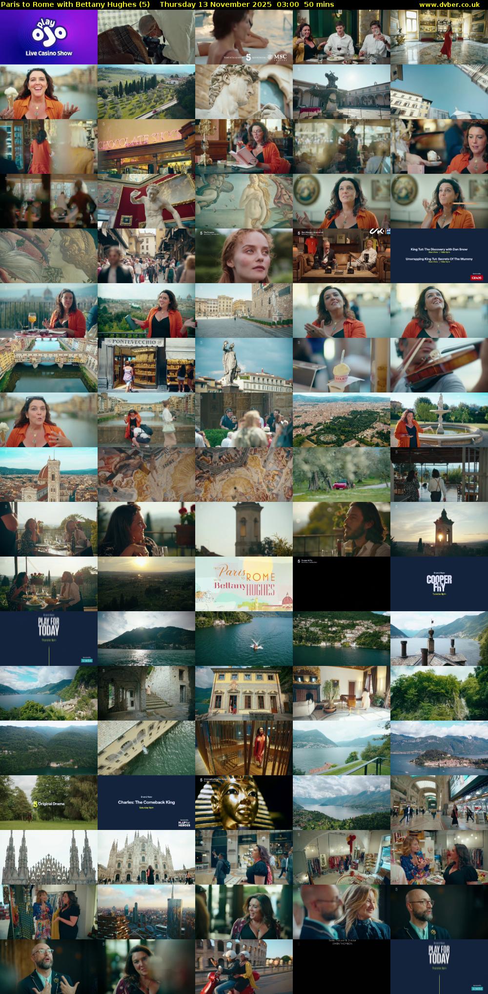 Paris to Rome with Bettany Hughes (5) Thursday 13 November 2025 03:00 - 03:50