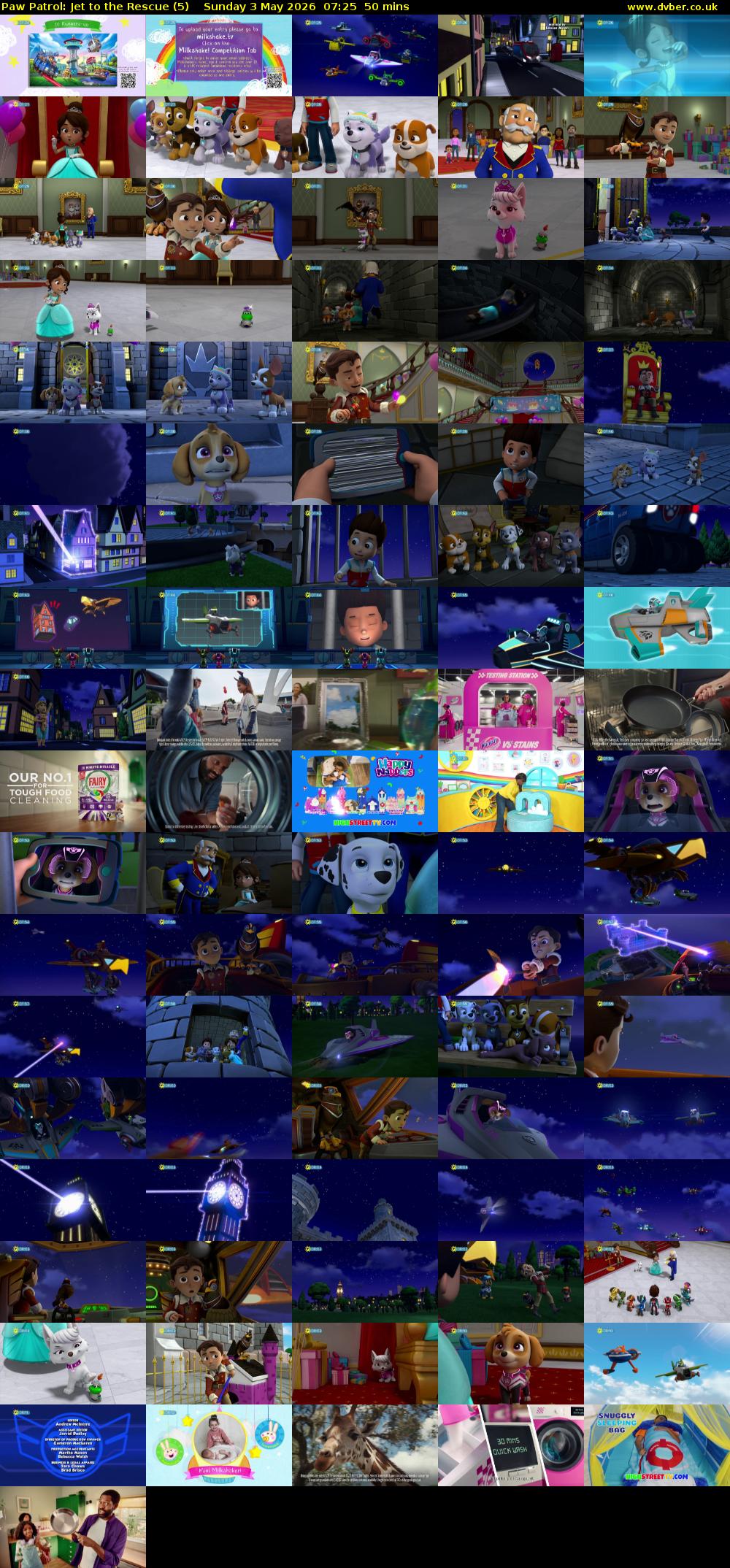 Paw Patrol: Jet to the Rescue (5) Sunday 3 May 2026 07:25 - 08:15