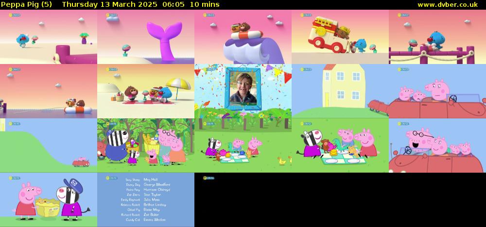 Peppa Pig (5) Thursday 13 March 2025 06:05 - 06:15