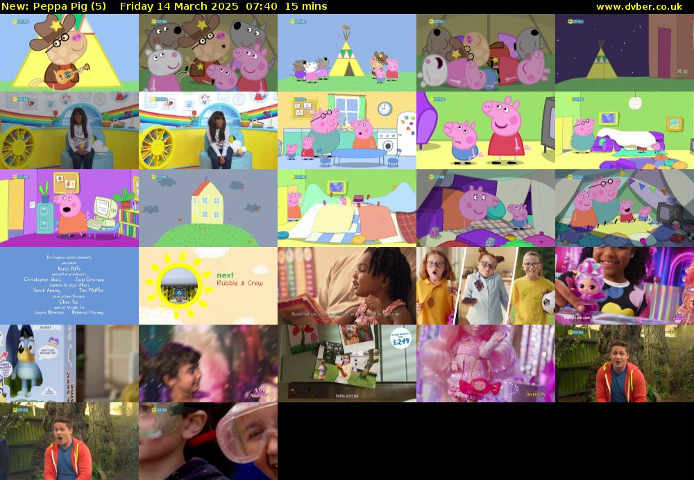 Peppa Pig (5) Friday 14 March 2025 07:40 - 07:55