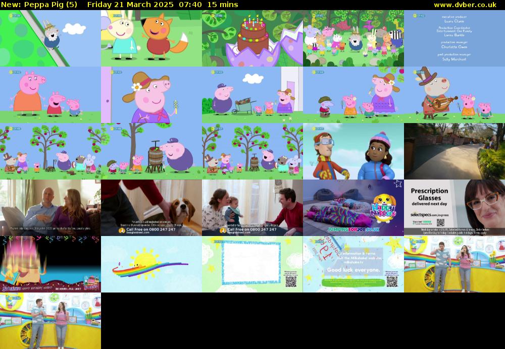 Peppa Pig (5) Friday 21 March 2025 07:40 - 07:55