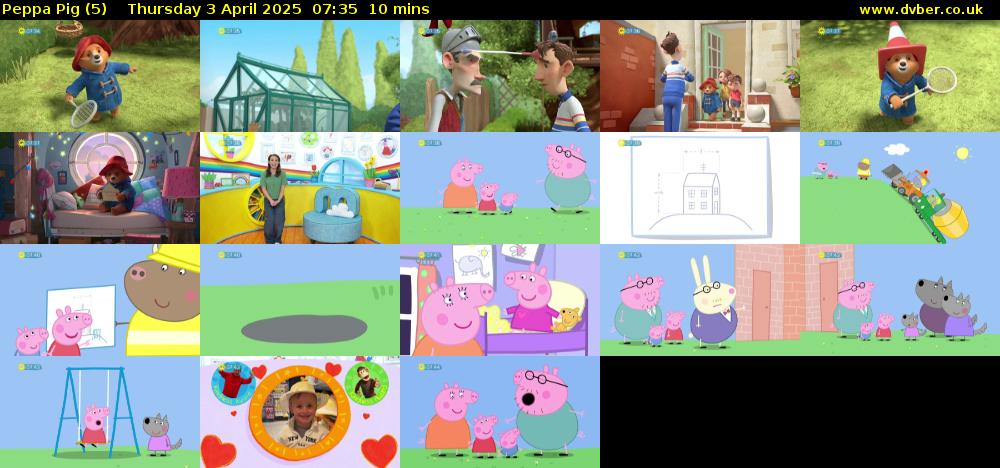 Peppa Pig (5) Thursday 3 April 2025 07:35 - 07:45