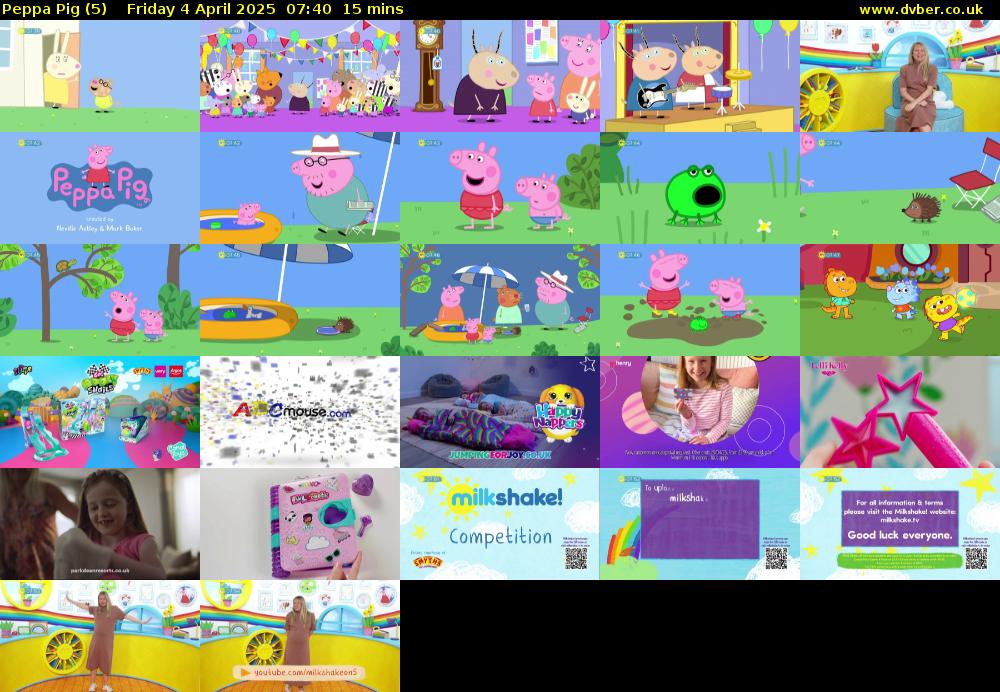 Peppa Pig (5) Friday 4 April 2025 07:40 - 07:55