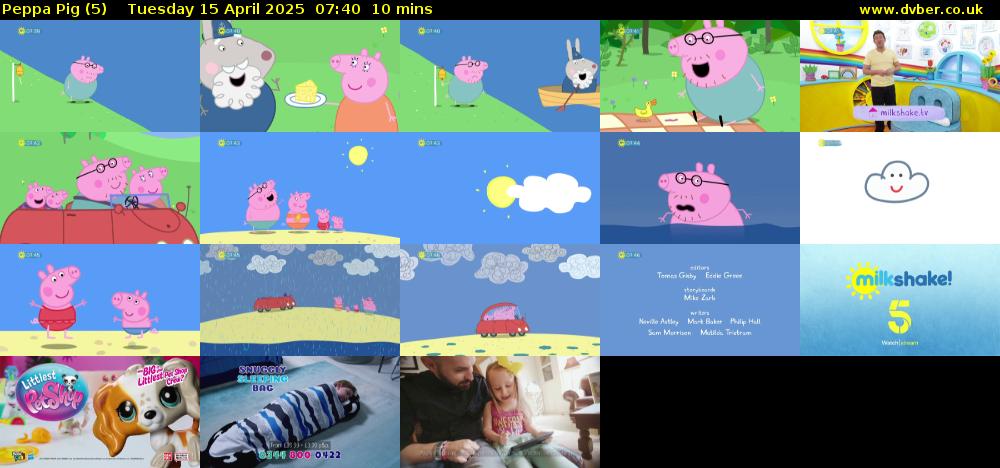 Peppa Pig (5) Tuesday 15 April 2025 07:40 - 07:50
