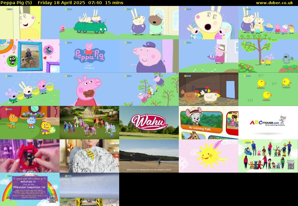 Peppa Pig (5) Friday 18 April 2025 07:40 - 07:55