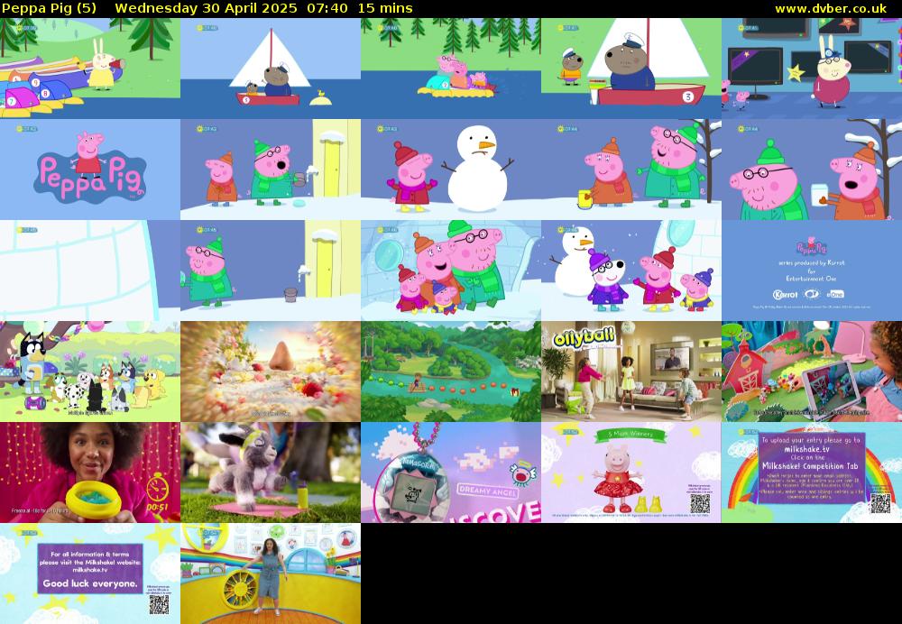Peppa Pig (5) Wednesday 30 April 2025 07:40 - 07:55