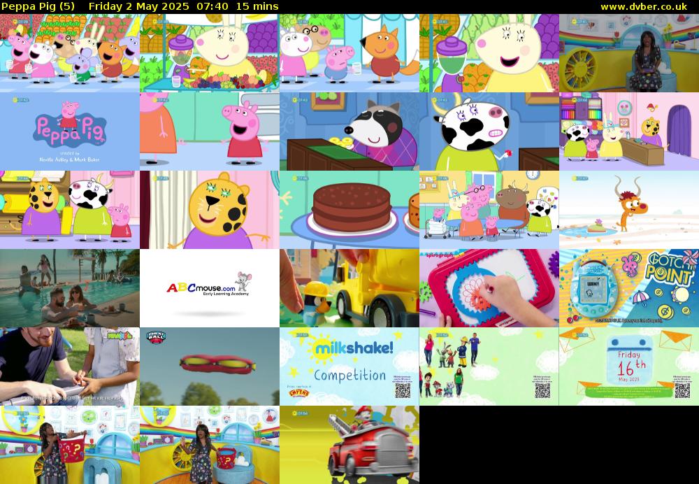 Peppa Pig (5) Friday 2 May 2025 07:40 - 07:55