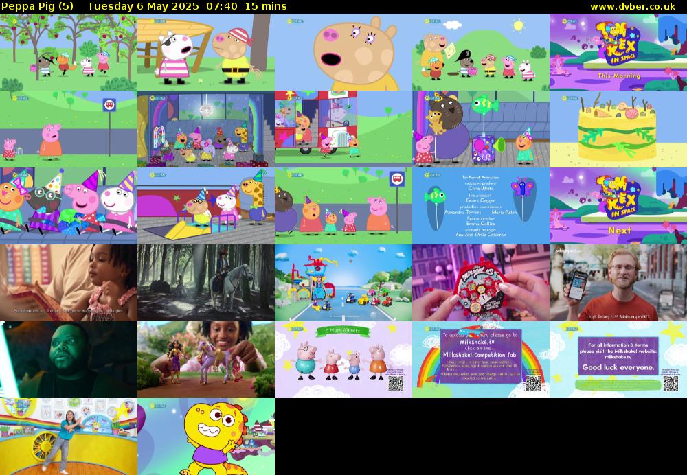 Peppa Pig (5) Tuesday 6 May 2025 07:40 - 07:55