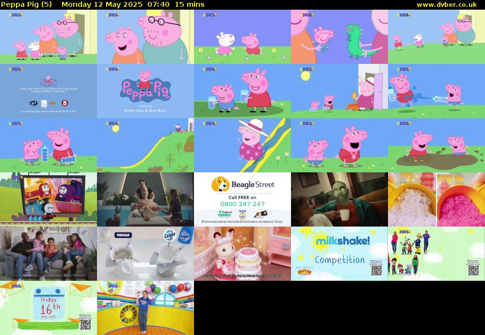 Peppa Pig (5) Monday 12 May 2025 07:40 - 07:55
