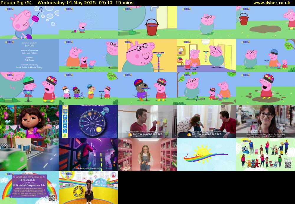 Peppa Pig (5) Wednesday 14 May 2025 07:40 - 07:55
