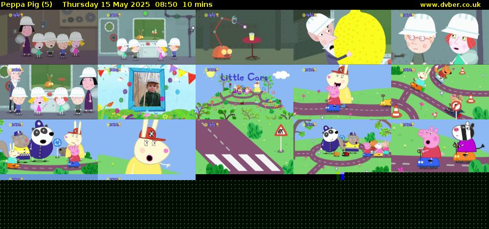 Peppa Pig (5) Thursday 15 May 2025 08:50 - 09:00