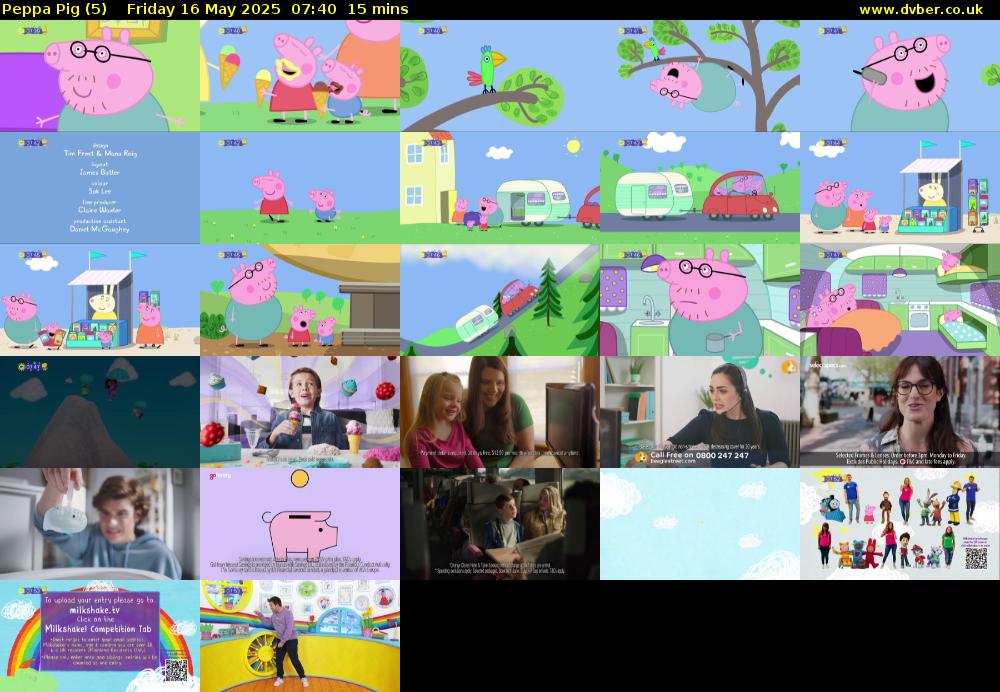 Peppa Pig (5) Friday 16 May 2025 07:40 - 07:55