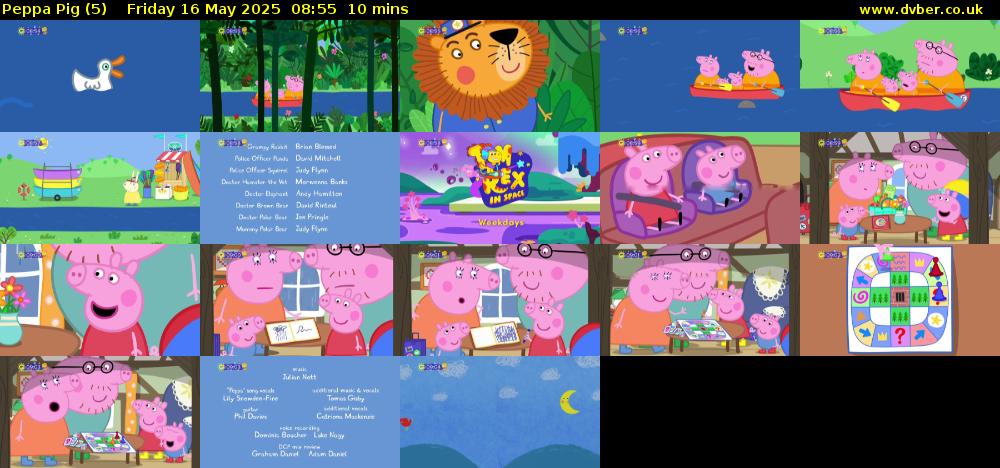 Peppa Pig (5) Friday 16 May 2025 08:55 - 09:05