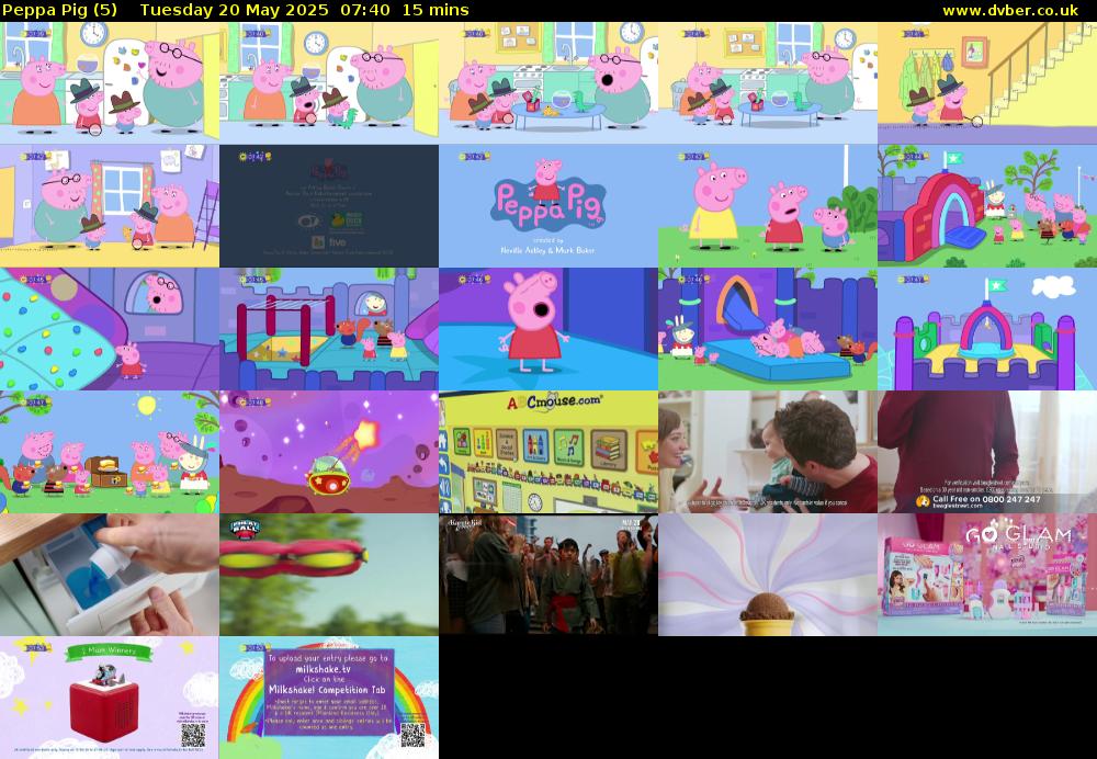 Peppa Pig (5) Tuesday 20 May 2025 07:40 - 07:55