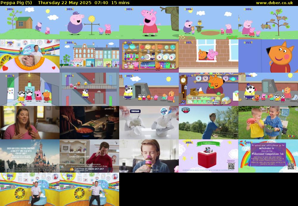Peppa Pig (5) Thursday 22 May 2025 07:40 - 07:55