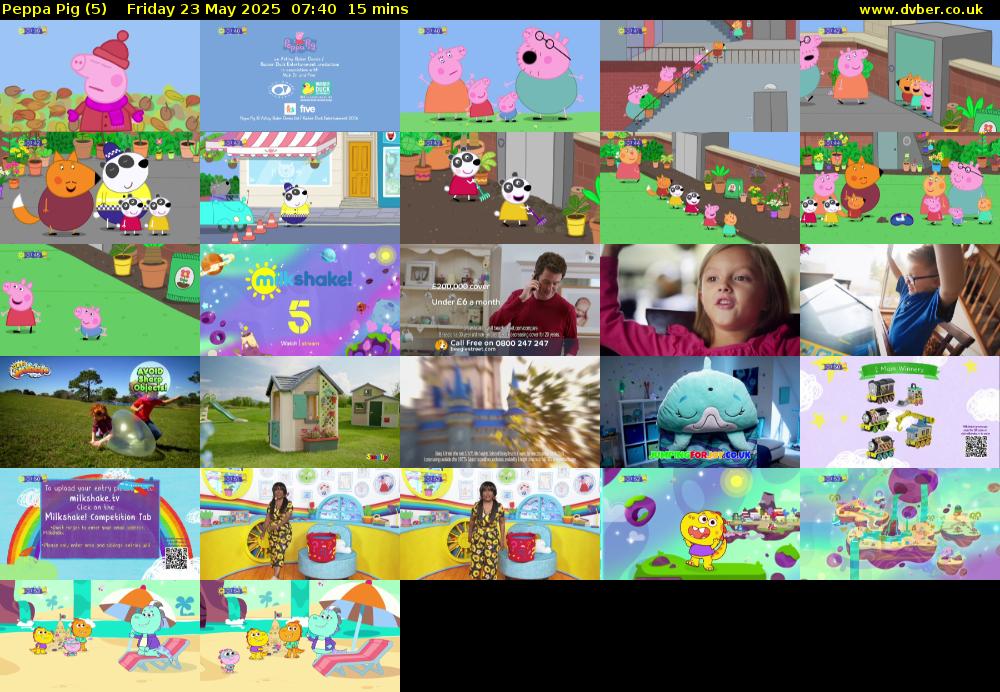 Peppa Pig (5) Friday 23 May 2025 07:40 - 07:55