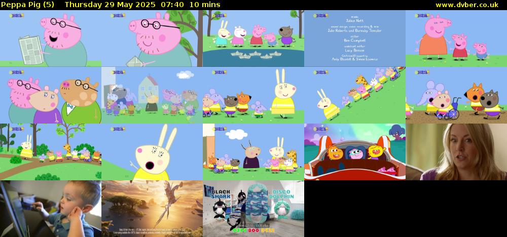 Peppa Pig (5) Thursday 29 May 2025 07:40 - 07:50