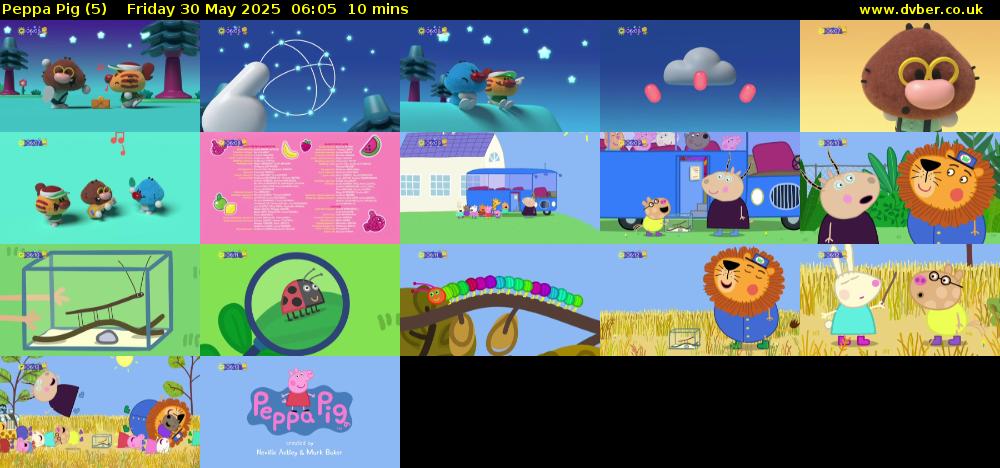 Peppa Pig (5) Friday 30 May 2025 06:05 - 06:15