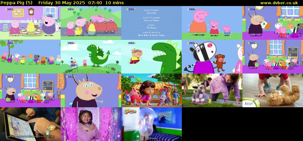 Peppa Pig (5) Friday 30 May 2025 07:40 - 07:50