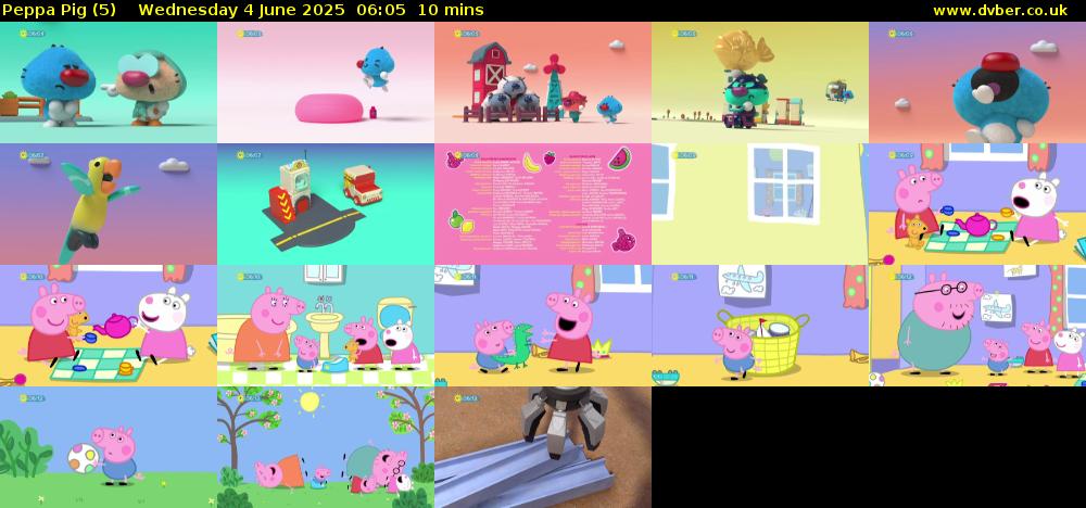 Peppa Pig (5) Wednesday 4 June 2025 06:05 - 06:15