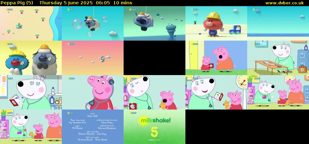 Peppa Pig (5) Thursday 5 June 2025 06:05 - 06:15