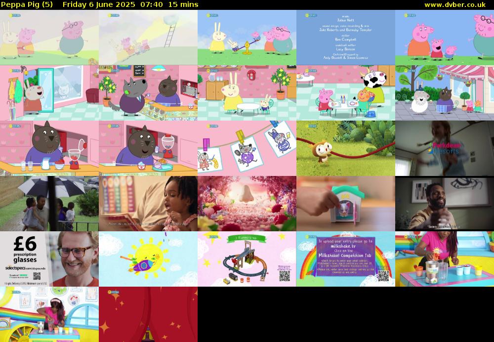 Peppa Pig (5) Friday 6 June 2025 07:40 - 07:55