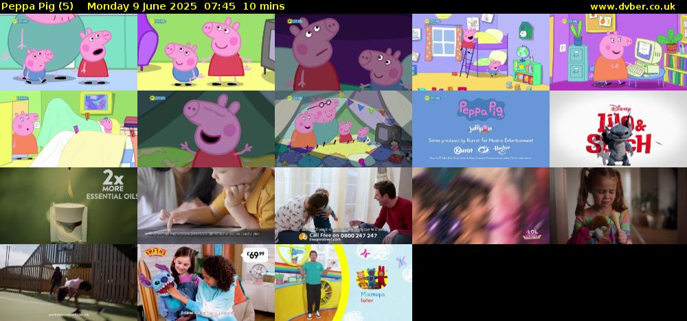 Peppa Pig (5) Monday 9 June 2025 07:45 - 07:55