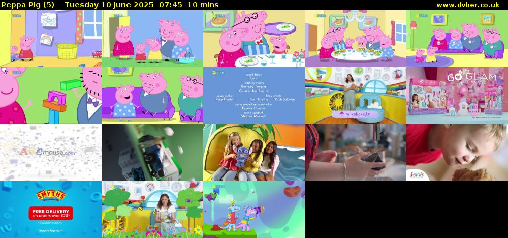 Peppa Pig (5) Tuesday 10 June 2025 07:45 - 07:55