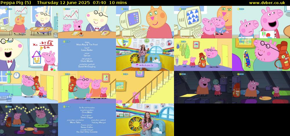 Peppa Pig (5) Thursday 12 June 2025 07:40 - 07:50