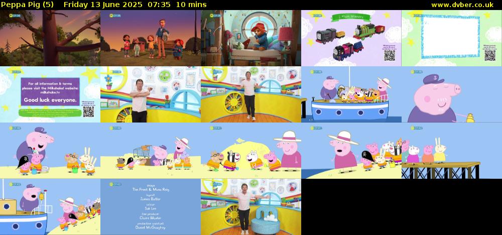 Peppa Pig (5) Friday 13 June 2025 07:35 - 07:45