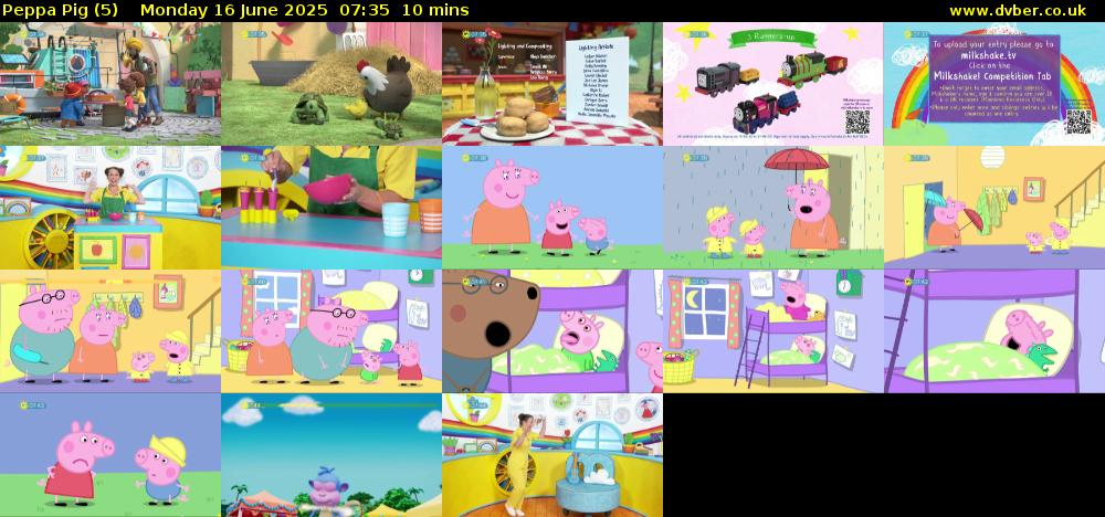 Peppa Pig (5) Monday 16 June 2025 07:35 - 07:45
