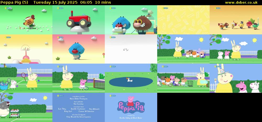 Peppa Pig (5) Tuesday 15 July 2025 06:05 - 06:15