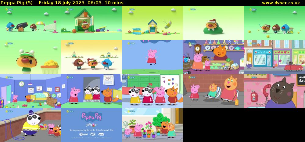 Peppa Pig (5) Friday 18 July 2025 06:05 - 06:15