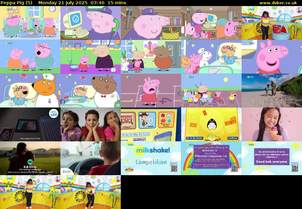Peppa Pig (5) Monday 21 July 2025 07:40 - 07:55