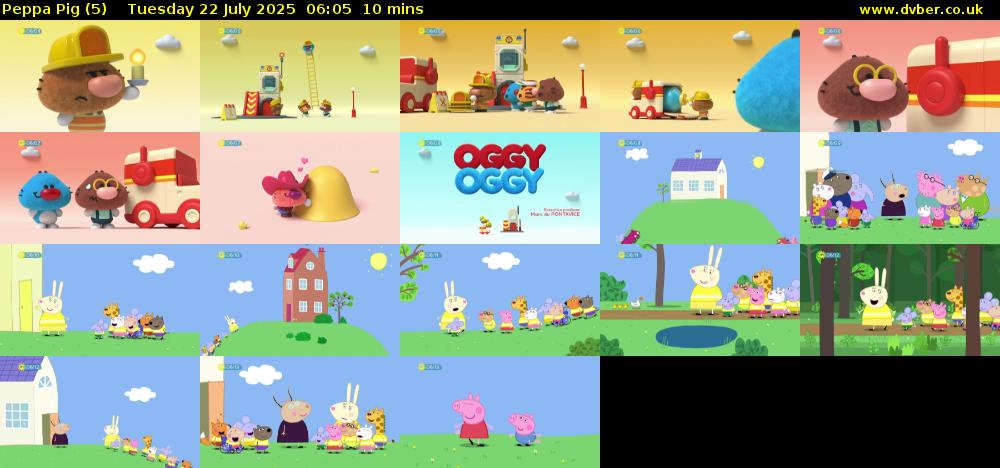Peppa Pig (5) Tuesday 22 July 2025 06:05 - 06:15