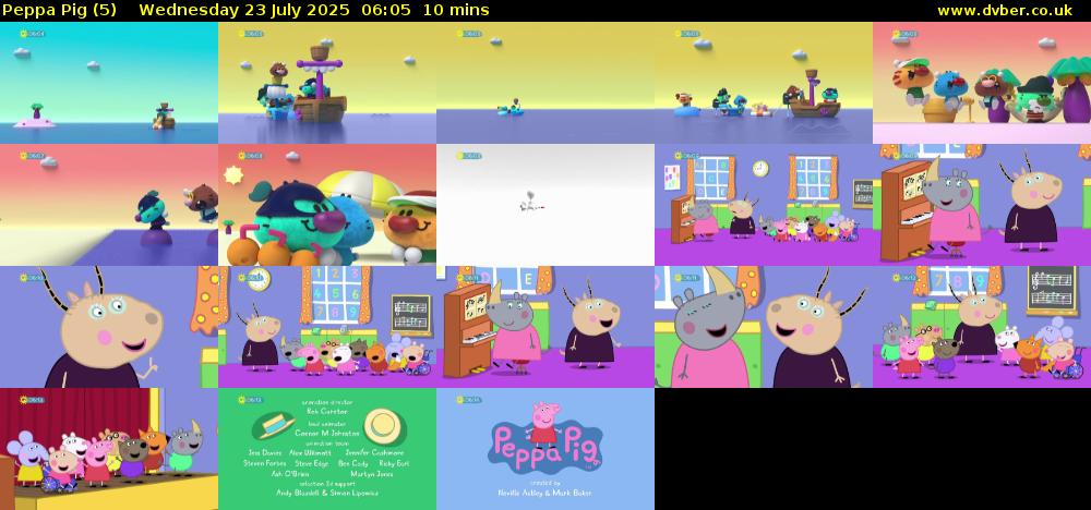 Peppa Pig (5) Wednesday 23 July 2025 06:05 - 06:15