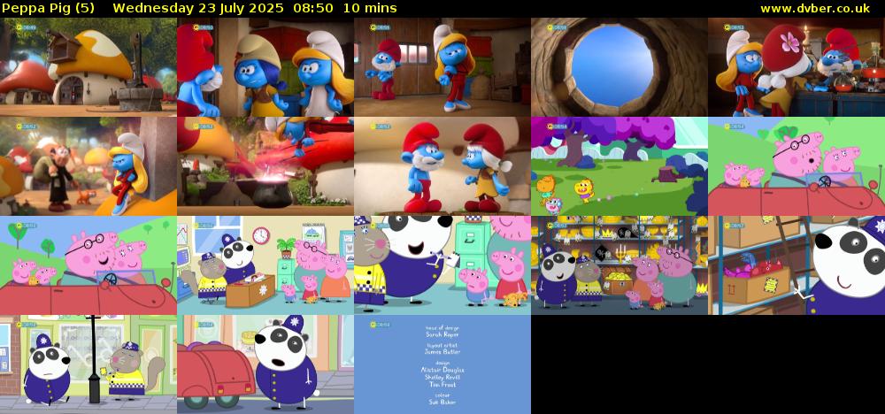 Peppa Pig (5) Wednesday 23 July 2025 08:50 - 09:00