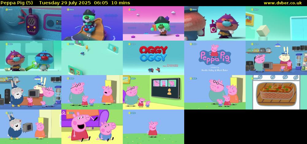 Peppa Pig (5) Tuesday 29 July 2025 06:05 - 06:15
